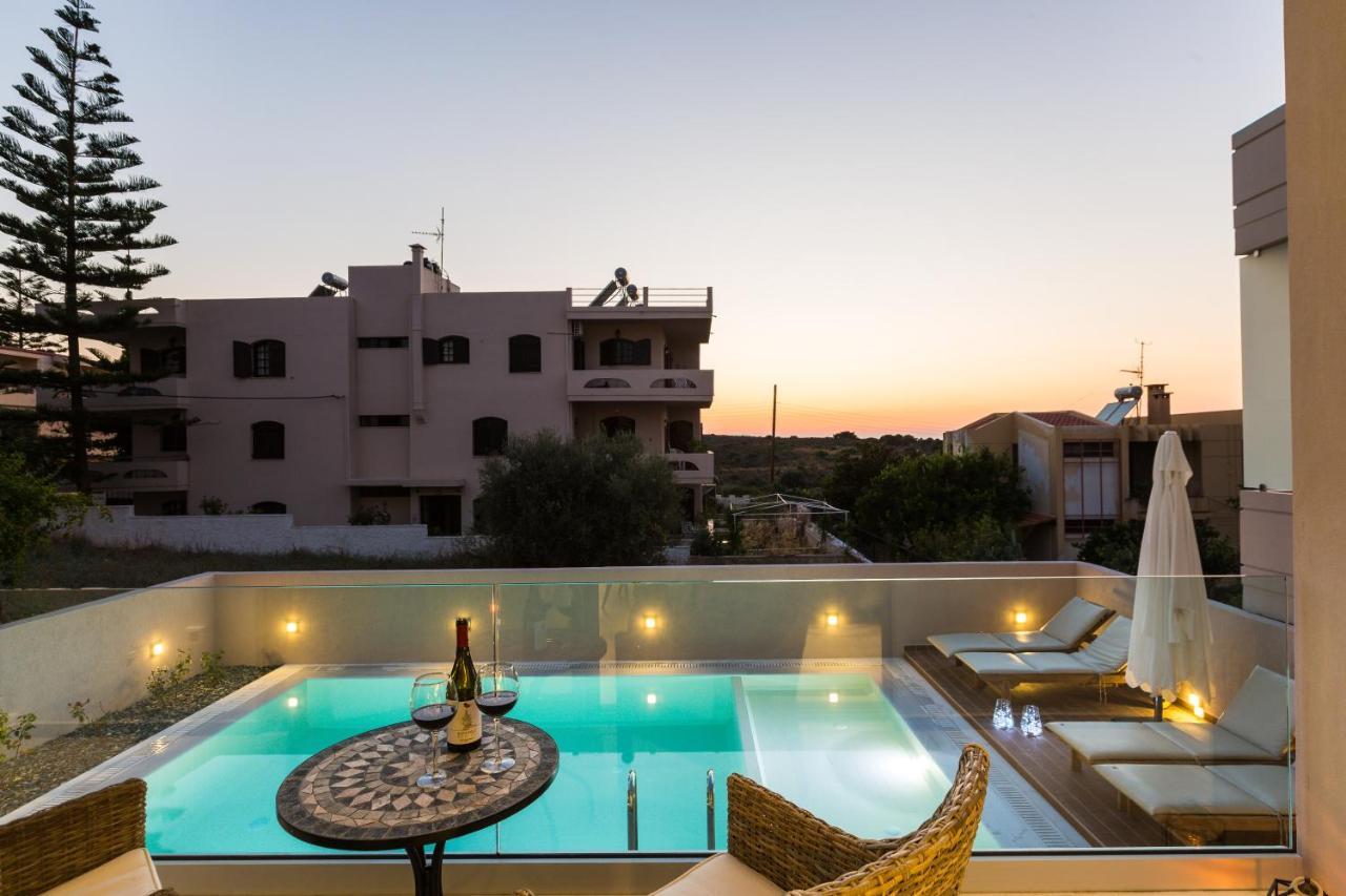 Villa Amelia I Free 9 Seater Mini Van & Pool Kalathas Luaran gambar