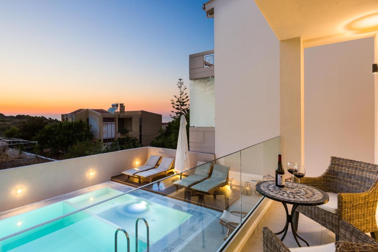 Villa Amelia I Free 9 Seater Mini Van & Pool Kalathas Luaran gambar