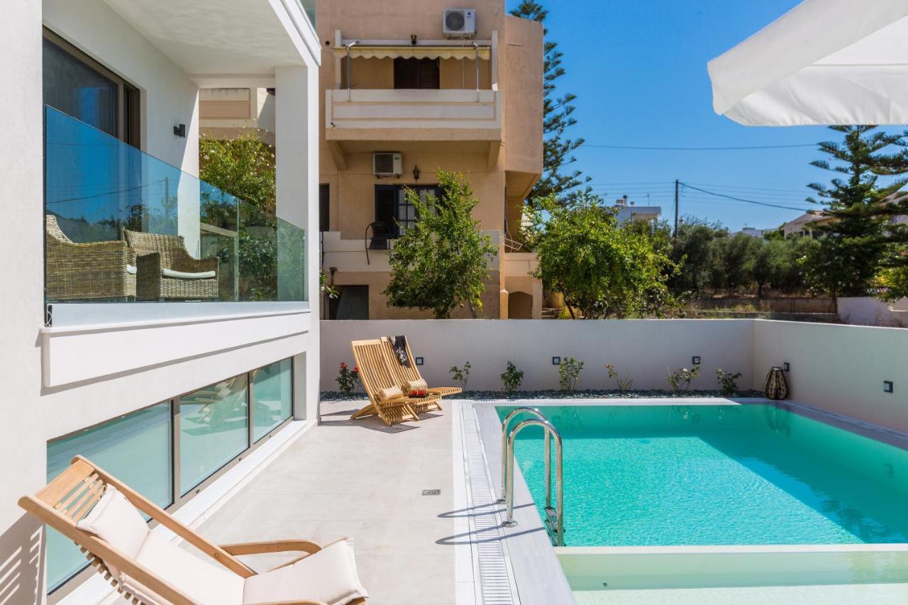 Villa Amelia I Free 9 Seater Mini Van & Pool Kalathas Luaran gambar