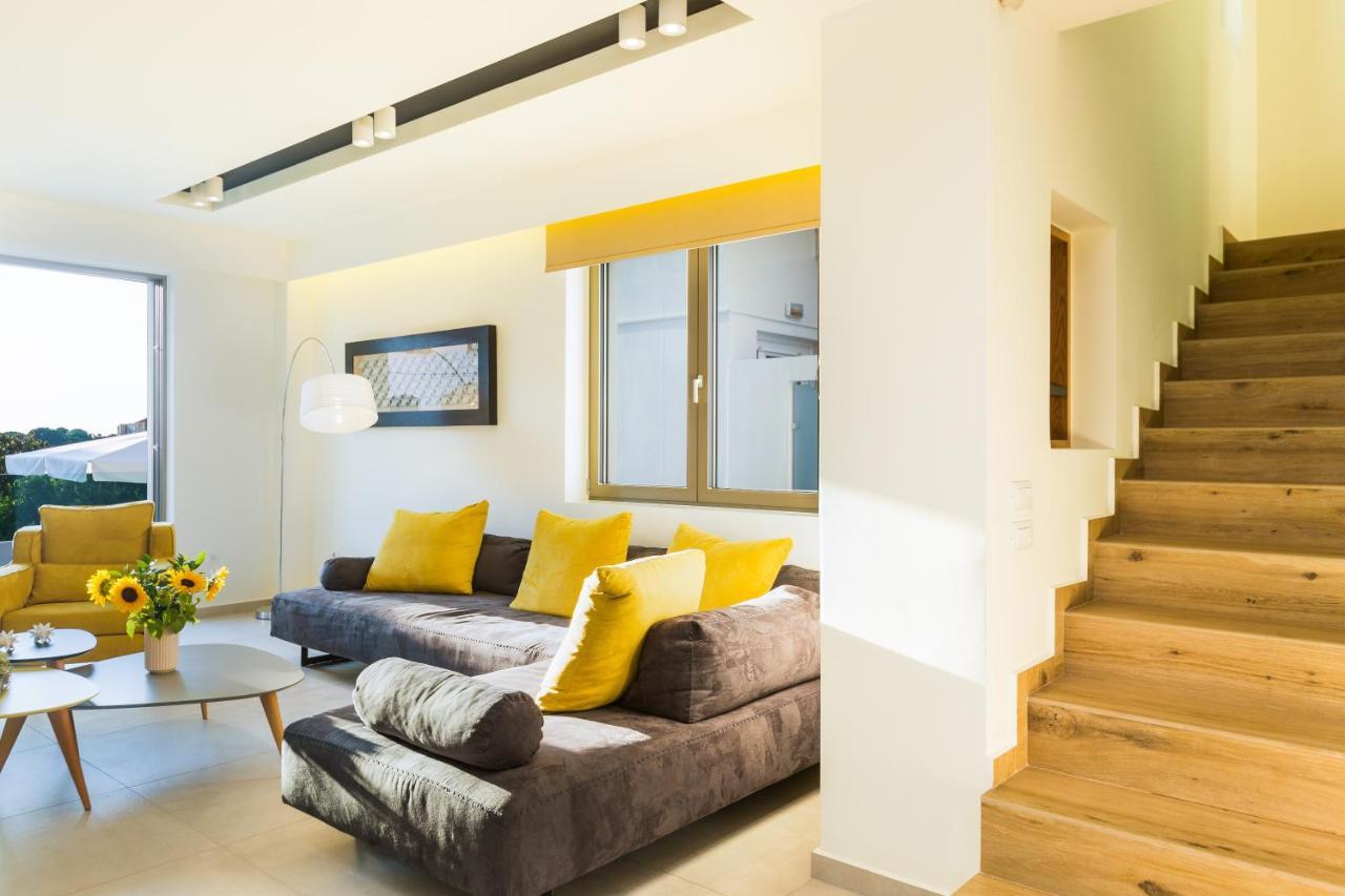 Villa Amelia I Free 9 Seater Mini Van & Pool Kalathas Luaran gambar